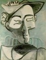 Femme assise au chapeau 1962 Cubisme